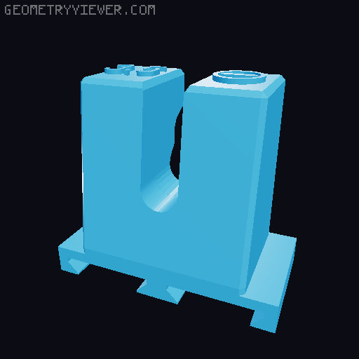 Multiboard - WERA Kraftform MultiConntect mounts REMIX 3D model thumbnail