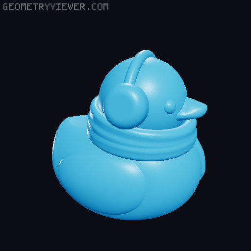 Floating Plastic Ducks 3D model thumbnail