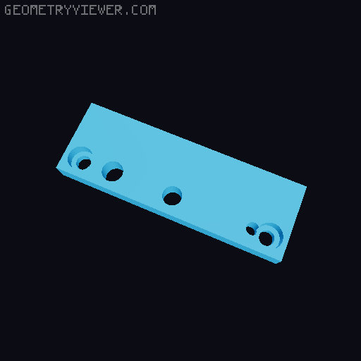 HGX 2.0 Oblique Tooth And Sherpa Micro Adapter Plate 3D model thumbnail
