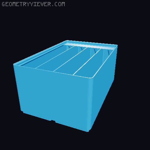 Gridfinity Ultra Light Bins - Divider Label Edition 3D model thumbnail