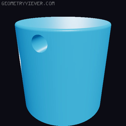 Screwable pill container 3D model thumbnail