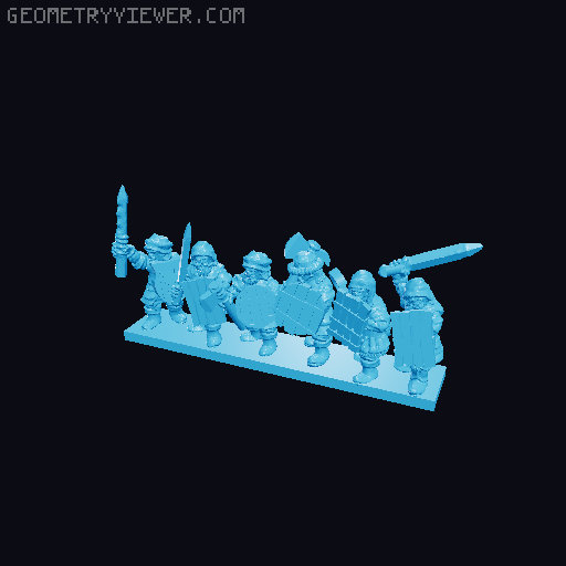 Lake-Town Warmaster Army 10mm Scale 3D model thumbnail