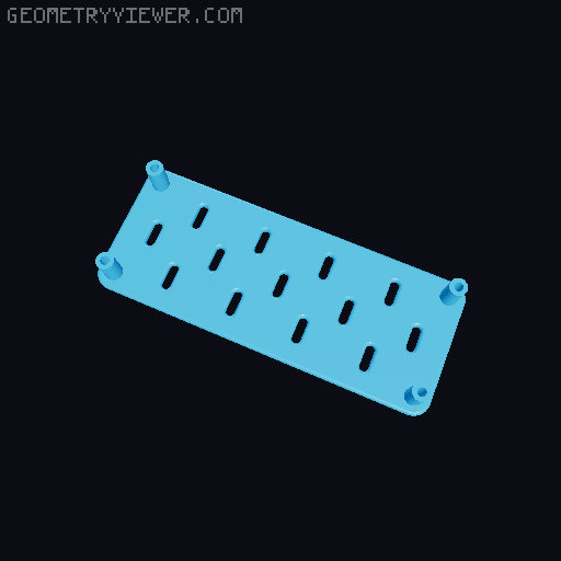 Skadis Pegboard, all sizes 80 to 360mm 3D model thumbnail