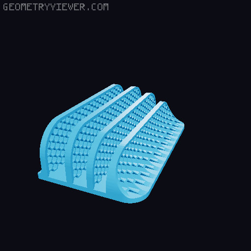 Laptop stand -Hex-Laptop,Macbook, iPad and e-book Stand-Organizer fully customizable 3D model thumbnail