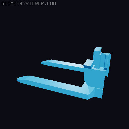 Forklift 3D model thumbnail