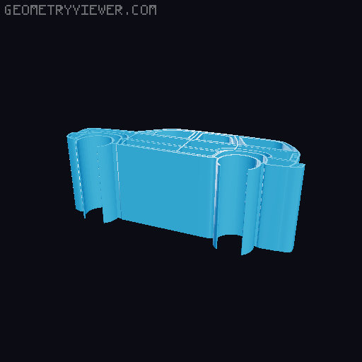 Car silhouettes! different models 3D model thumbnail