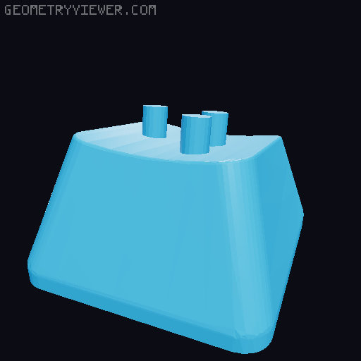 Keycaps with Braille 3D model thumbnail