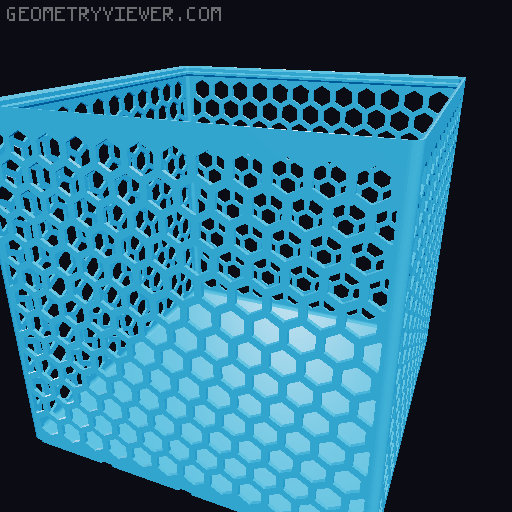 Gridfinity Hex Bins all sizes 3D model thumbnail