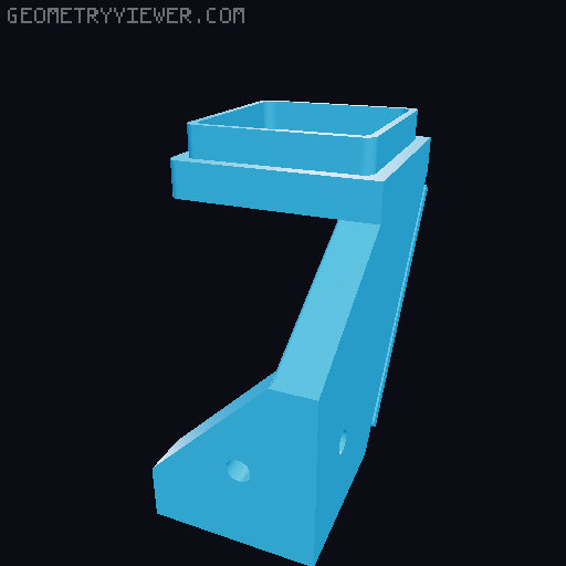 Wyze v3 Holder for DELACK Enclosure 3D model thumbnail