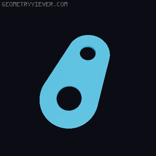Strong Pulley with modified eyelet (for shackle) 3D model thumbnail