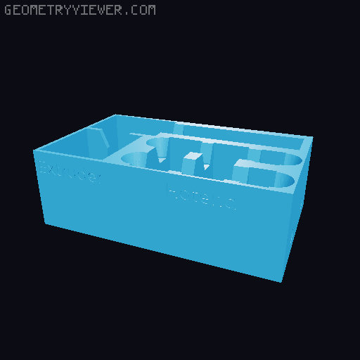 Bambu Lab spare parts box (Remix) 3D model thumbnail