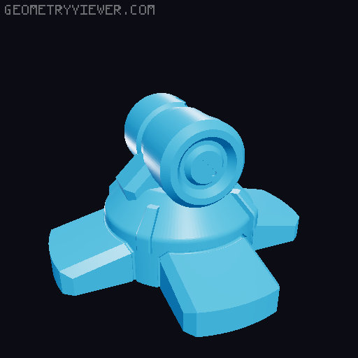 Mecha phone/tablet stand 3D model thumbnail