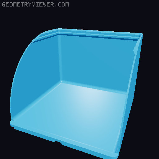 Gridfinity rouded bins collection all sizes 3D model thumbnail