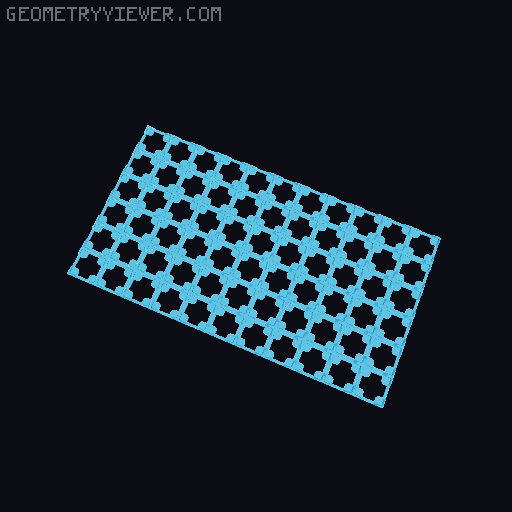 Thin Gridfinity Magnet Base - up to 12x12 3D model thumbnail