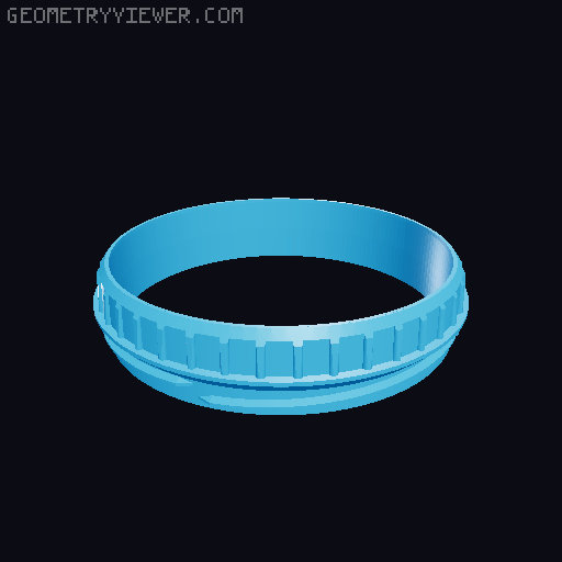 Screw Top Container Insert ** Added files for Shorter Print Time 3D model thumbnail