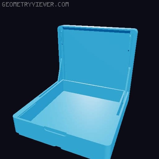 Gridfinity Linkage Lid Box (Print in Place) 3D model thumbnail