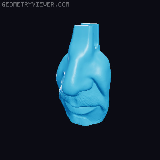 Glasses Holder Bust Collection - Famous Edition 3D model thumbnail