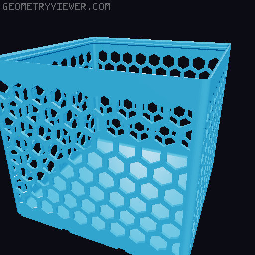 Gridfinity Hex Bins all sizes 3D model thumbnail