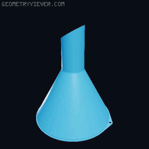 Funnels. Various sizes 25mm to 200mm 3D model thumbnail