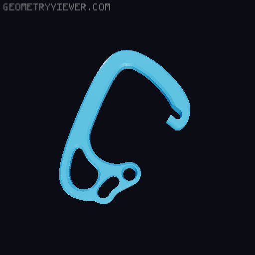 The Suicide Carabiner 3D model thumbnail