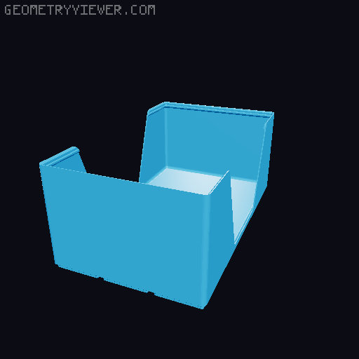 Gridfinity wall cutout collection 3D model thumbnail