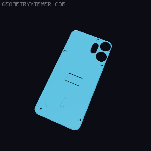 Superthin Elastic strap holder 3D model thumbnail
