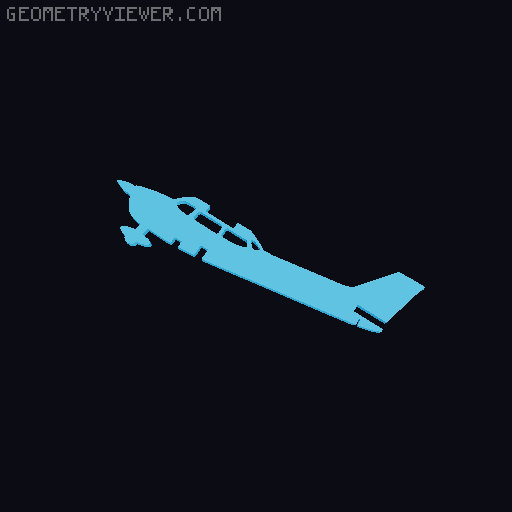 Cessna 172 Kit Card 3D model thumbnail