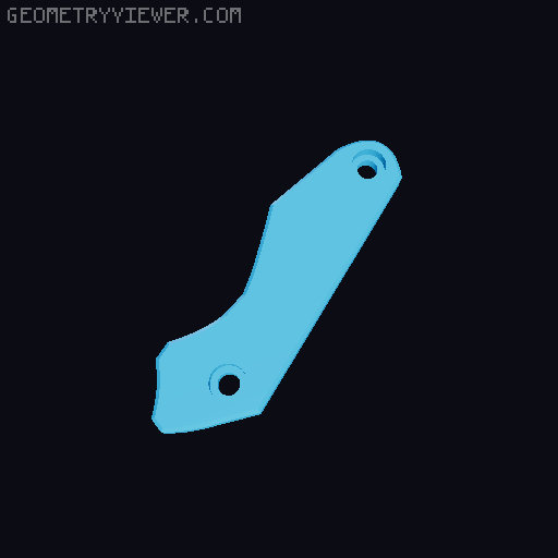Folding Karambit with utility blade 3D model thumbnail