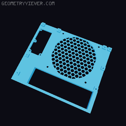 Network Storage - 4 Bay / 3.5" / ITX NAS 3D model thumbnail