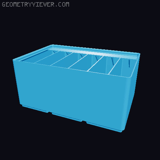 Gridfinity Ultra Light Bins - Divider Label Edition 3D model thumbnail