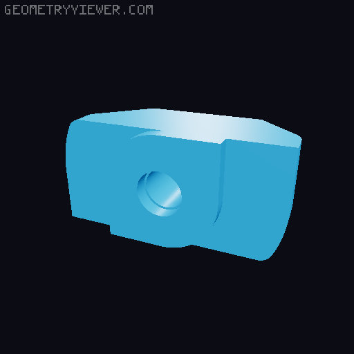 T-Nut For 3030 Extrusion | T-Slot-Nut All Plastic 3D model thumbnail
