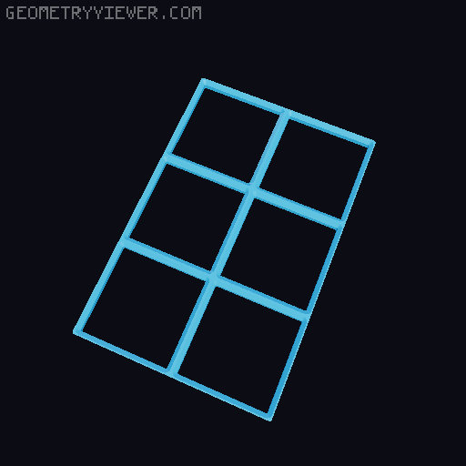 Gridfinity Superlight Baseplates 3D model thumbnail