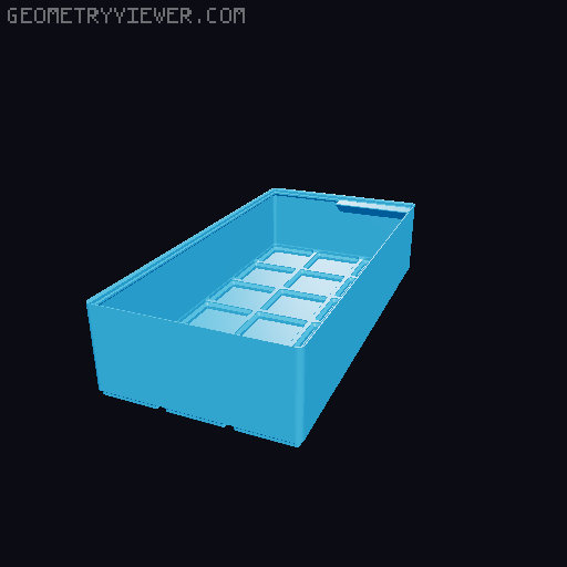 Gridfinity cups height 8 (60mm) collection 3D model thumbnail