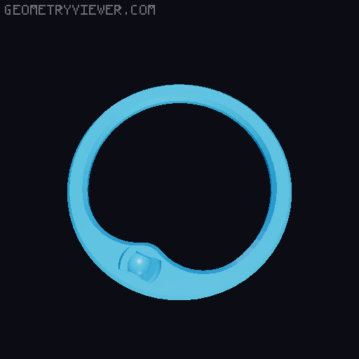 Remix: Stand ring for flexible stand arm for Dummy 13 3D model thumbnail