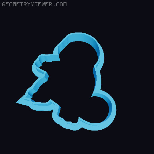 Pokemon Cookie cutter Set - PART 001 3D model thumbnail