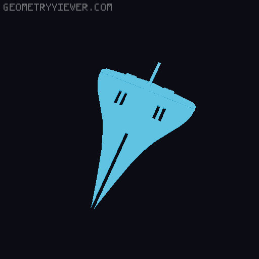 Concorde Kit Card 3D model thumbnail