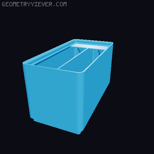 Gridfinity Ultra Light Bins - Divider Label Edition 3D model thumbnail