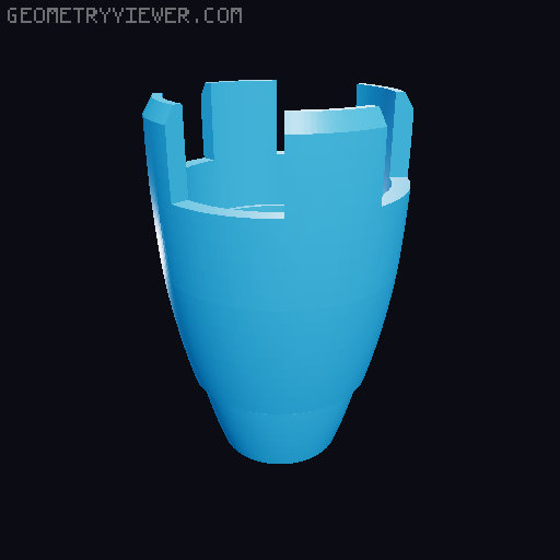 10th Doctor's Sonic Screwdriver (Tri-Slider) 3D model thumbnail