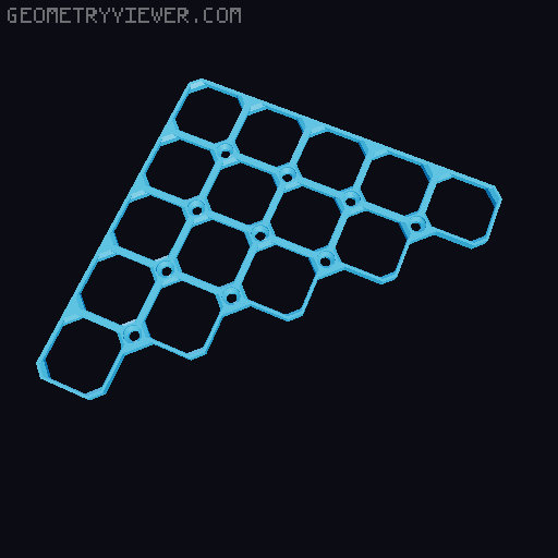 openGrid Triangular Tiles (2x2 - 12x12) 3D model thumbnail