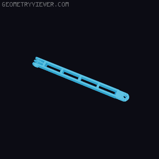 Anti-droop detented arms for Modular Mounting System 3D model thumbnail