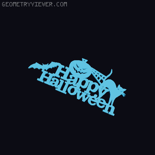 Halloween 3D model thumbnail