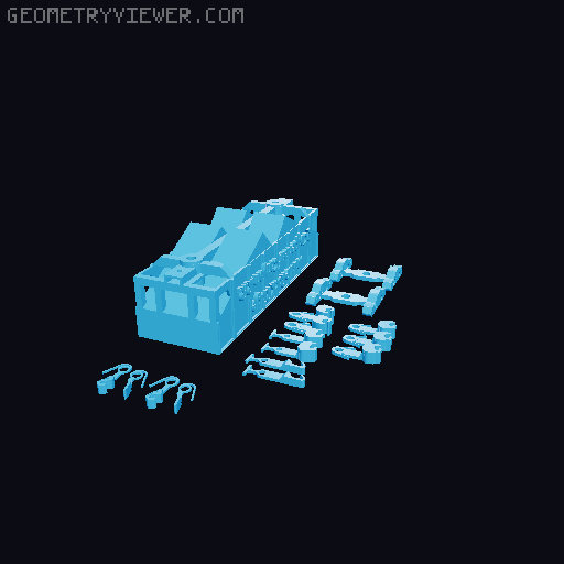 HO SCALE HOPPER CAR 3D model thumbnail