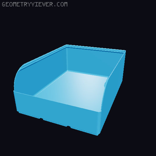 Gridfinity rouded bins collection all sizes 3D model thumbnail