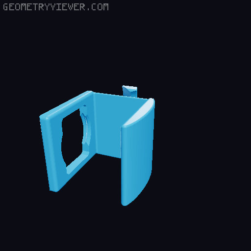 Cyclone Airbrush Stand with Desk Clamp 3D model thumbnail
