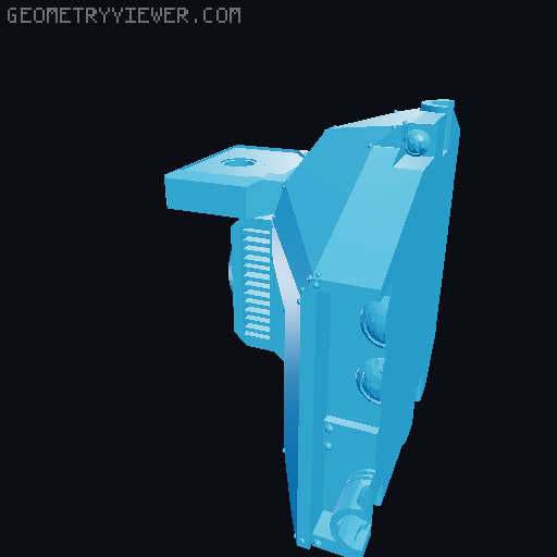 40mm secruity mech body 3D model thumbnail
