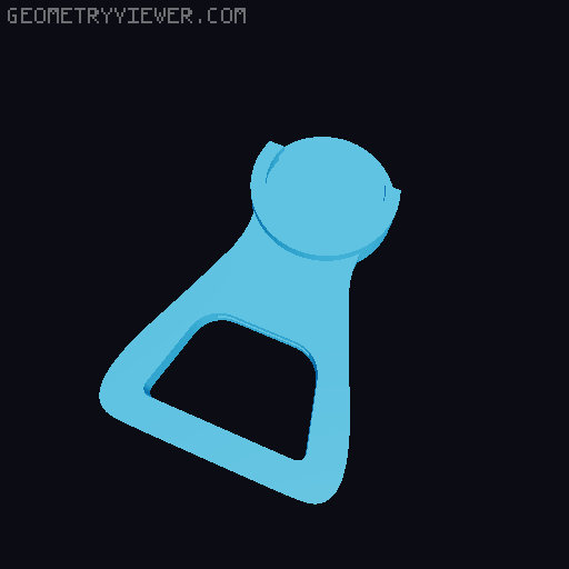 Bottle opener & lid combination in 9 different languages 3D model thumbnail
