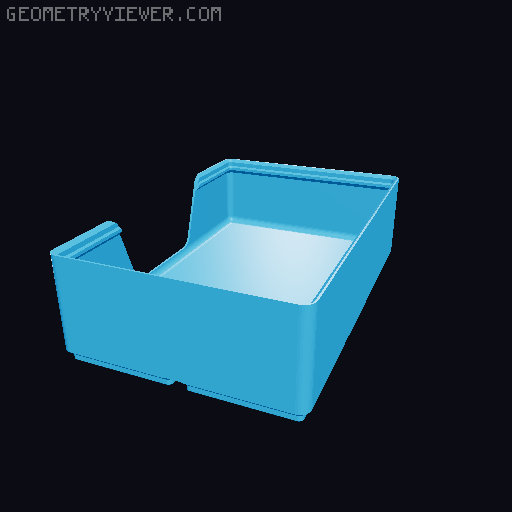 Gridfinity wall cutout collection 3D model thumbnail