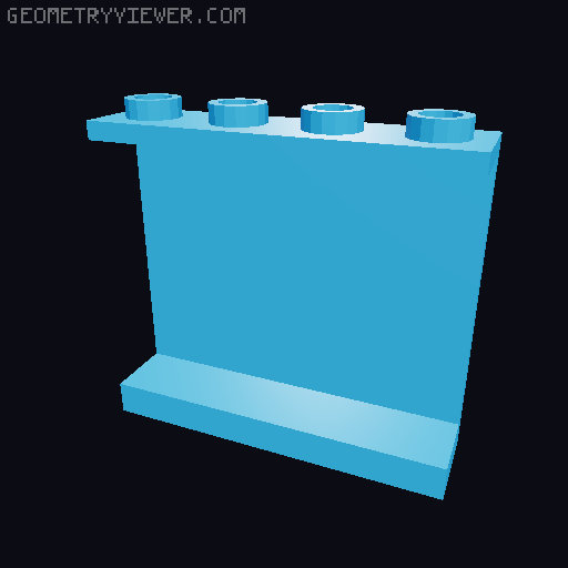 Lego Bricks 3D model thumbnail