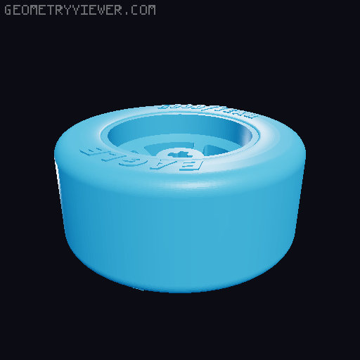 LEGO SENNA Goodyear Tyre Tire Wheel Logo FRONT and Back 3D model thumbnail