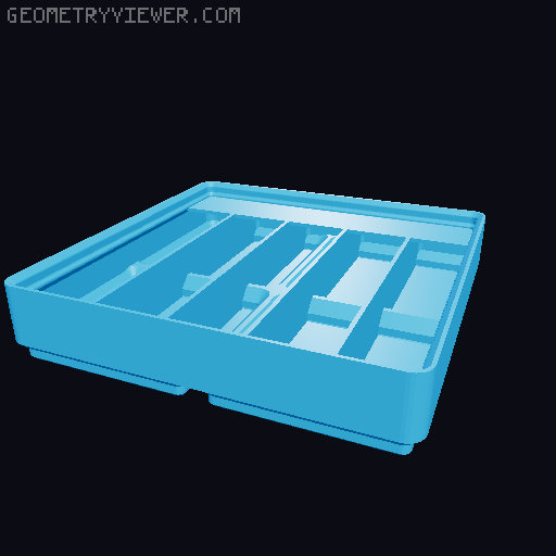 Gridfinity Ultra Light Bins - Divider Label Edition 3D model thumbnail